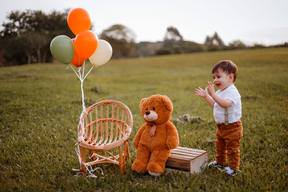 Ensaio de um aninho da familia do Pedro